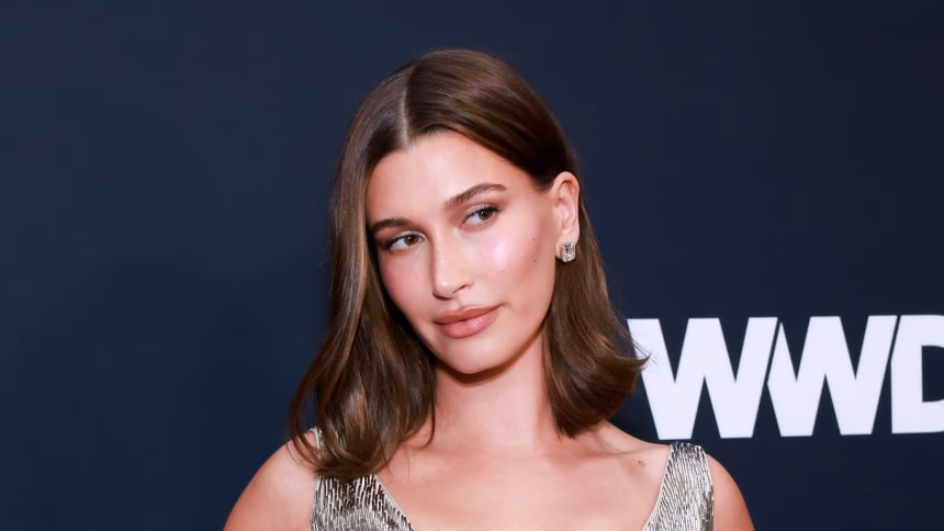 Hailey Bieber Steps Into Awards Season as a Living Silver Statuette